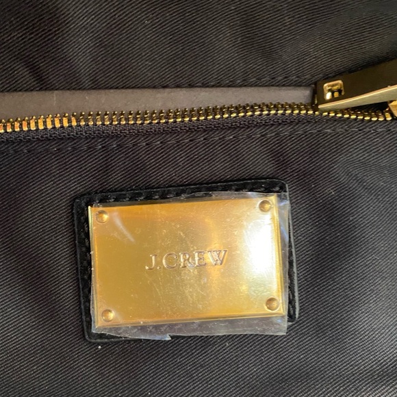 JCrew Black and Cream Woven Bag - Picture 4 of 5